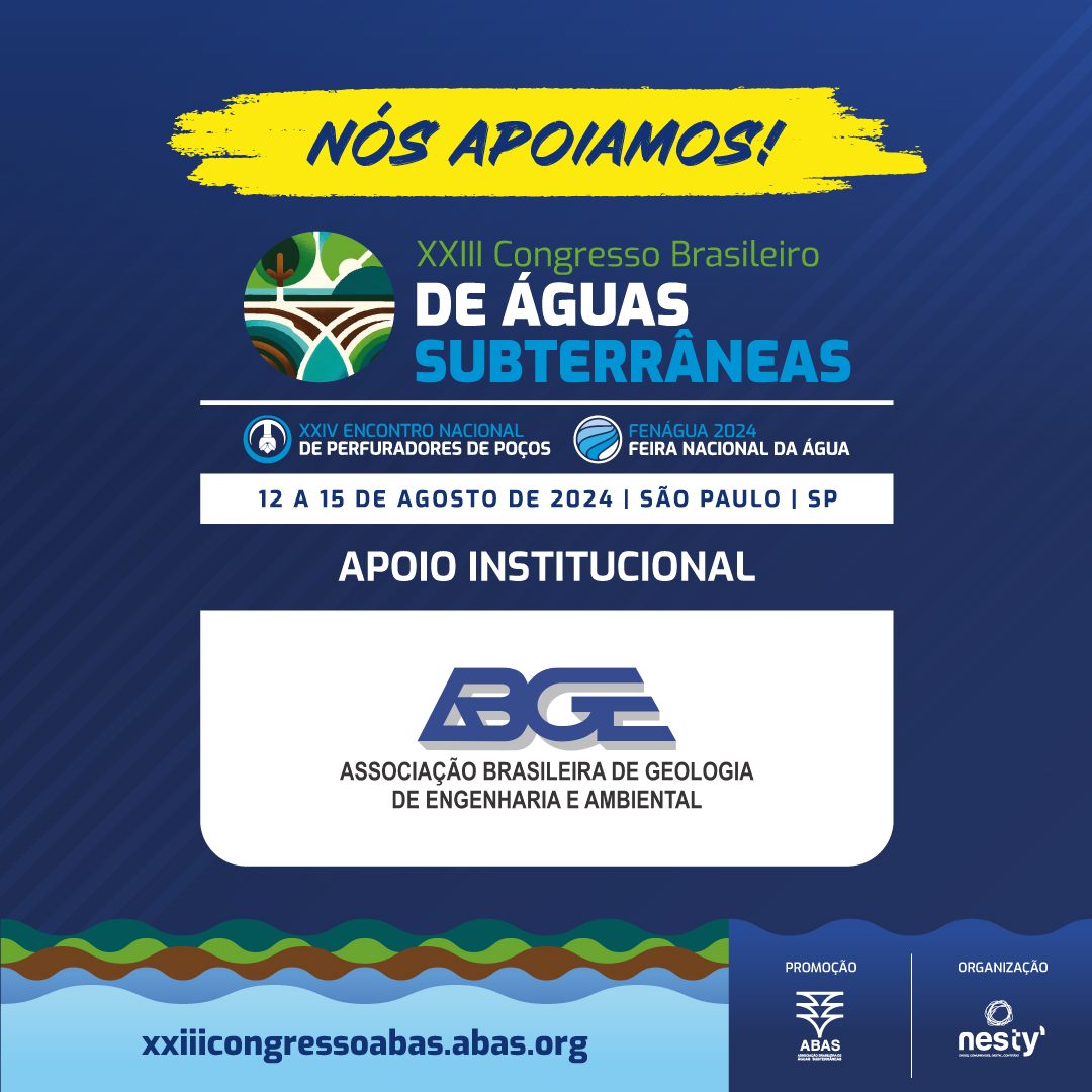 Capa do evento XXIII Congresso Brasileiro de Águas Subterrâneas