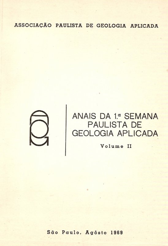 1º Semana Paulista de Geologia Aplicada- Digital